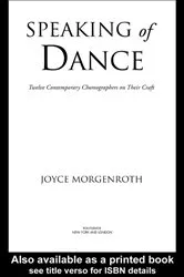 Book cover of Speaking of Dance by Joyce Morgenroth