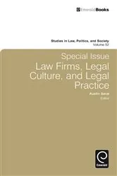 Book cover of Special Issue: Law Firms, Legal Culture and Legal Practice by Austin Sarat