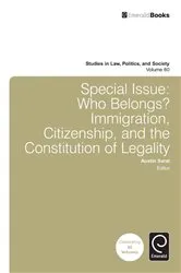 Book cover of Special Issue: Who Belongs? by Austin Sarat