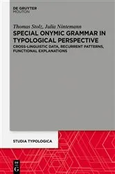 Book cover of Special Onymic Grammar in Typological Perspective by Thomas Stolz