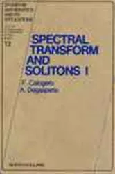 Book cover of Spectral Transform and Solitons by F. Calogero