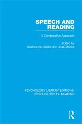 Book cover of Speech and Reading by Beatrice de Gelder