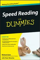 Book cover of Speed Reading For Dummies by Richard Sutz