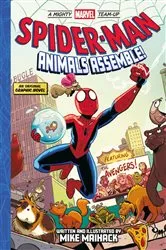 Book cover of Spider-Man: Animals Assemble! (A Mighty Marvel Team-Up) by Mike Maihack