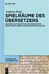 Book cover of Spielräume des Übersetzens by Andreas Kraß