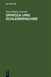 Book cover of Spinoza und Schleiermacher by Paul Wilhelm Schmidt