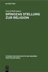 Book cover of Spinozas Stellung zur Religion by Georg Bohrmann