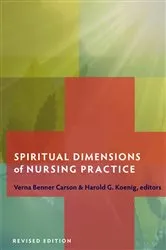 Book cover of Spiritual Dimensions of Nursing Practice by Verna Benner Carson