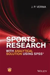 Book cover of Sports Research with Analytical Solution using SPSS by J. P. Verma