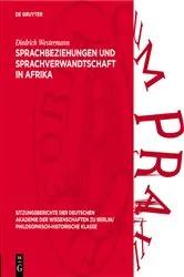 Book cover of Sprachbeziehungen und Sprachverwandtschaft in Afrika by Unknown