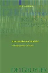 Book cover of Sprachdenken im Mittelalter by Angela Beuerle