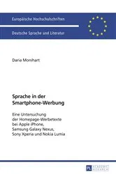 Book cover of Sprache in der Smartphone-Werbung by Daria Monihart M.A.