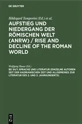 Book cover of Sprache und Literatur (Einzelne Autoren seit der hadrianischen Zeit und Allgemeines zur Literatur des 2. und 3. Jahrhunderts) by Wolfgang Haase