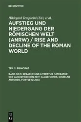 Book cover of Sprache und Literatur (Literatur der augusteischen Zeit: Allgemeines, einzelne Autoren, Fortsetzung) by Hildegard Temporini