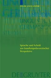 Book cover of Sprache und Schrift aus handlungstheoretischer Perspektive by Unknown
