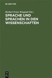 Book cover of Sprache und Sprachen in den Wissenschaften by Unknown