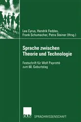 Book cover of Sprache zwischen Theorie und Technologie / Language between Theory and Technology by Lea Cyrus