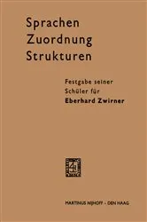 Book cover of Sprachen - Zuordnung - Strukturen by Eberhard Zwirner