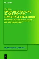Book cover of Sprachforschung in der Zeit des Nationalsozialismus by Unknown