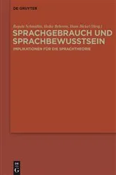 Book cover of Sprachgebrauch und Sprachbewusstsein by Unknown