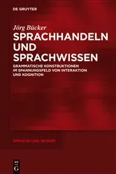 Book cover of Sprachhandeln und Sprachwissen by Unknown