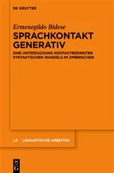 Book cover of Sprachkontakt generativ by Unknown