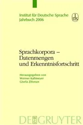 Book cover of Sprachkorpora – Datenmengen und Erkenntnisfortschritt by Unknown
