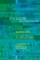 Book cover of Sprachliche Kürze by Jochen A. Bär