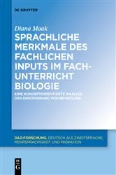 Book cover of Sprachliche Merkmale des fachlichen Inputs im Fachunterricht Biologie by Unknown