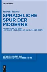 Book cover of Sprachliche Spur der Moderne by Helmut Henne