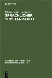Book cover of Sprachlicher Substandard I by Günter Holtus
