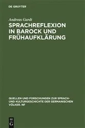 Book cover of Sprachreflexion in Barock und Frühaufklärung by Andreas Gardt