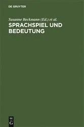 Book cover of Sprachspiel und Bedeutung by Susanne Beckmann