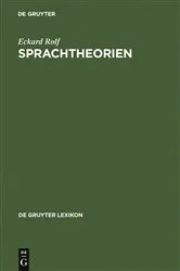 Book cover of Sprachtheorien by Eckard Rolf