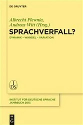 Book cover of Sprachverfall? by Albrecht Plewnia
