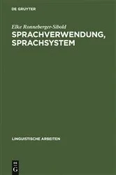 Book cover of Sprachverwendung, Sprachsystem by Elke Ronneberger-Sibold