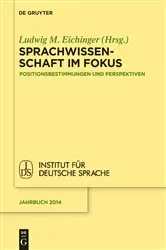Book cover of Sprachwissenschaft im Fokus by Ludwig Eichinger