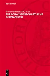 Book cover of Sprachwissenschaftliche Germanistik by Unknown