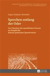 Book cover of Sprechen entlang der Oder by Konstanze Jungbluth