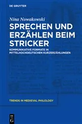 Book cover of Sprechen und Erzählen beim Stricker by Nina Nowakowski