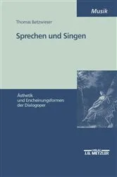 Book cover of Sprechen und Singen by Thomas Betzwieser