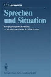 Book cover of Sprechen und Situation by T. Herrmann
