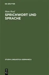 Book cover of Sprichwort und Sprache by Hans Ruef