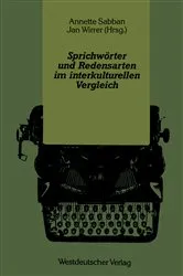 Book cover of Sprichwörter und Redensarten im interkulturellen Vergleich by Annette Sabban