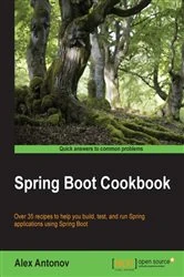 Book cover of Spring Boot Cookbook by Alex Antonov