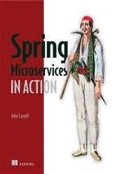Book cover of Spring Microservices in Action by John Carnell