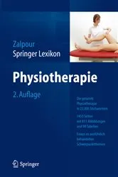 Book cover of Springer Lexikon Physiotherapie (2nd ed.) by Christoff Zalpour