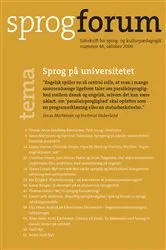 Book cover of Sprog pa universitetet by Nanna Bjargum