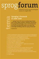 Book cover of Sprogfag i Danmark by Unknown