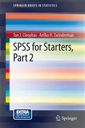 Book cover of SPSS for Starters, Part 2 by Ton J. Cleophas
